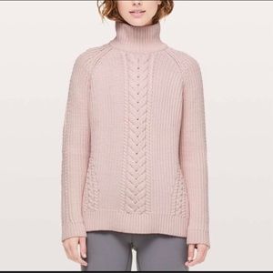 Lululemon Bring the Cozy turtleneck back sweater.